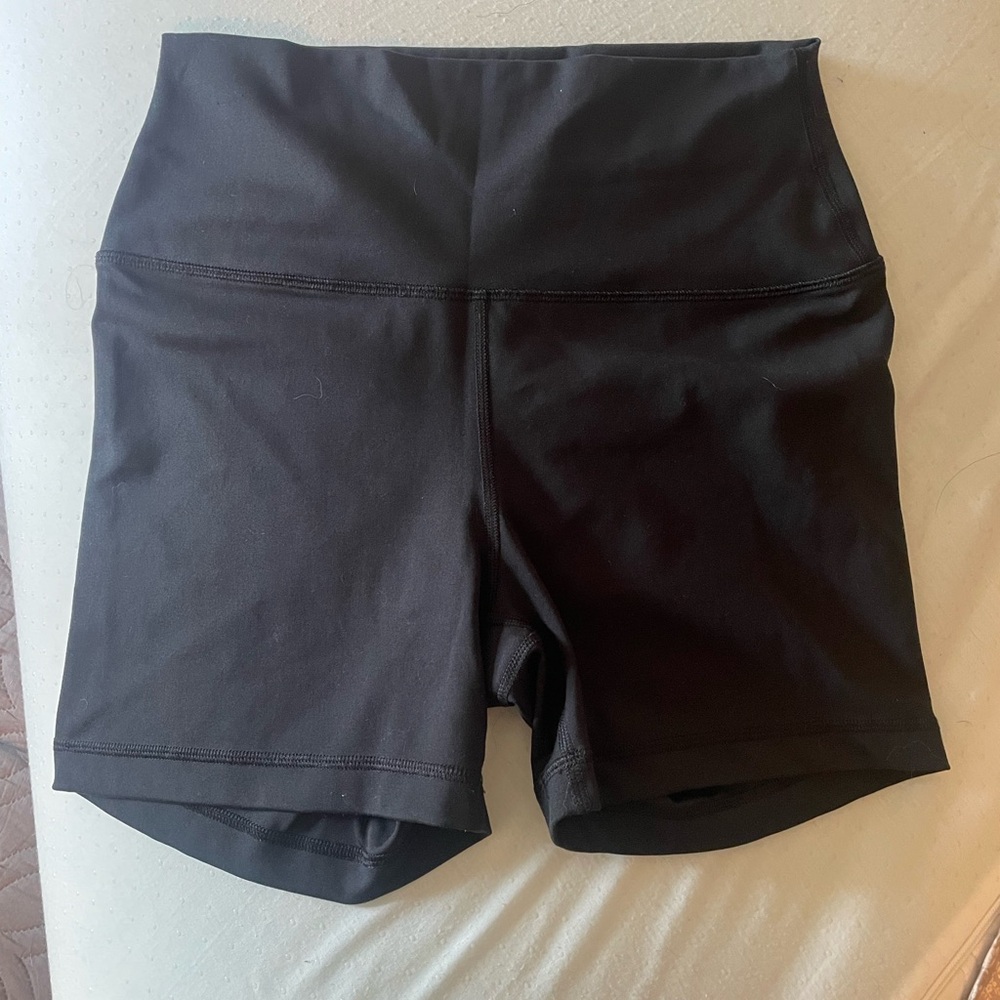 Yogalicious Black Bike Shorts High Waist Moisture-Wicking